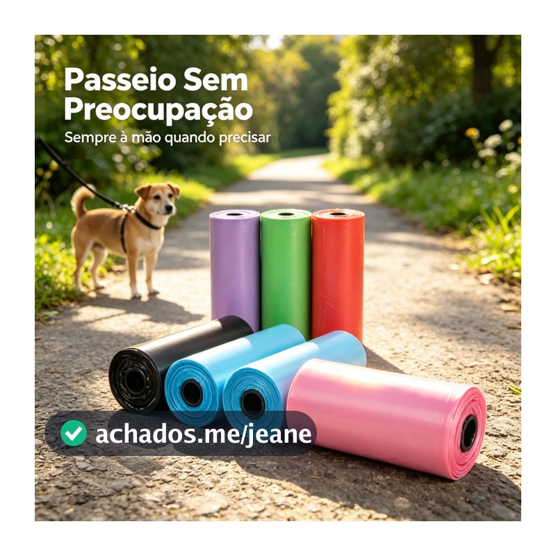 300 Pcs Refil Cata Coco Sacolas Saquinhos Biodegradável Prático Para Pet
