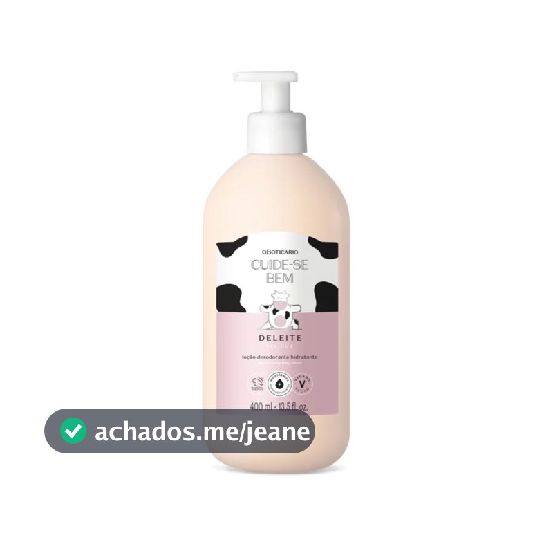 Creme Hidratante Corporal Deleite Cuide-se Bem Boticário 400ml