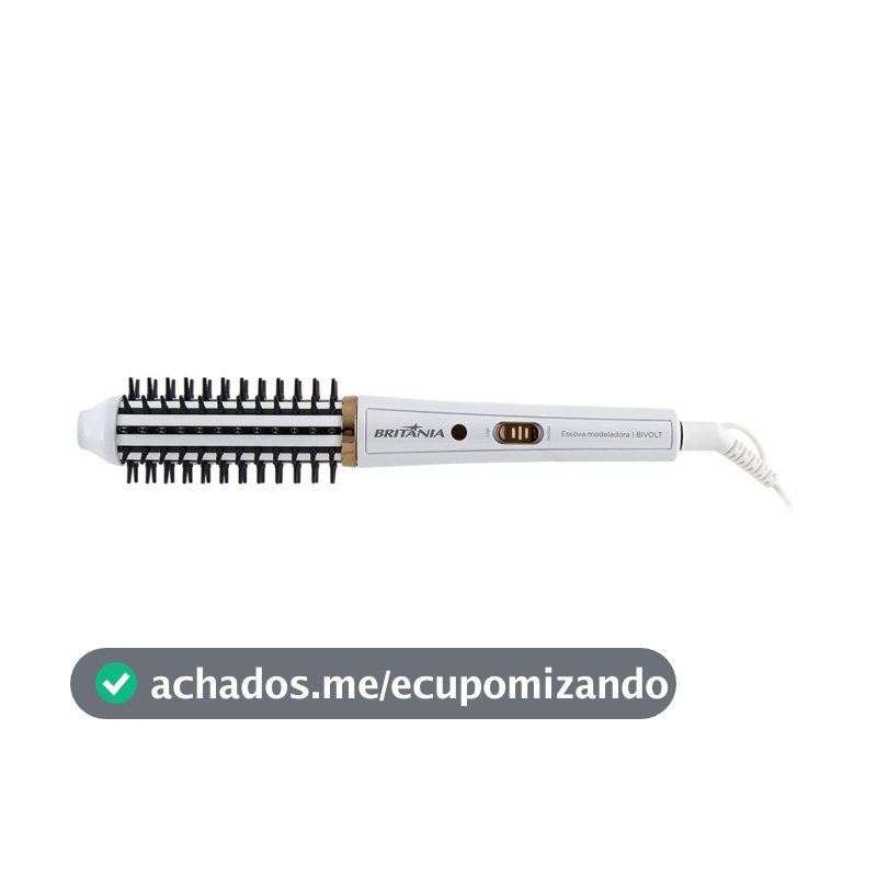 Escova Modeladora Britânia 2 em 1 Antiaderente 60W BEC04