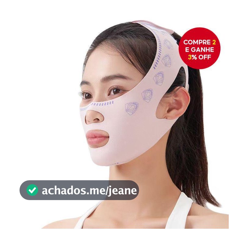 Natal Quente | Bandagem De Emagrecimento Facial – Ferramenta De Lifting , Reafirmante E Anti-Flacidez Em V , Melhora O Q