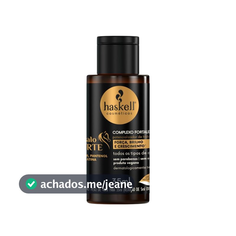 Haskell Complexo Fortalecedor Cavalo Forte 35Ml Tratamento Capilar Cuidados com o Cabelo Fios Mulher Feminino