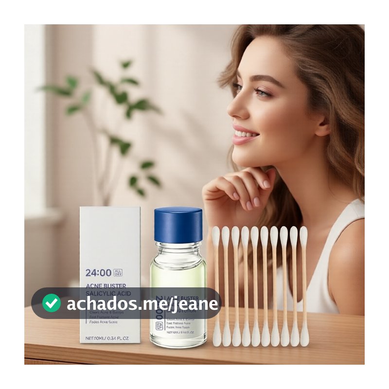 Sérum Antiacne para Peles Oleosas e Sensíveis – 10ml, com Niacinamida, Rápido Alívio de Espinhas e Redução de Marcas