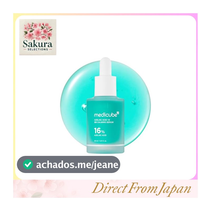 Sérum calmante Medikube com ácido azelaico 16BB, equilibra a oleosidade e a hidratação, cuida dos poros e reduz a oleosidade. Alta concentração de ácido azelaico para pele oleosa. Sérum de beleza coreano. Cosméticos coreanos.