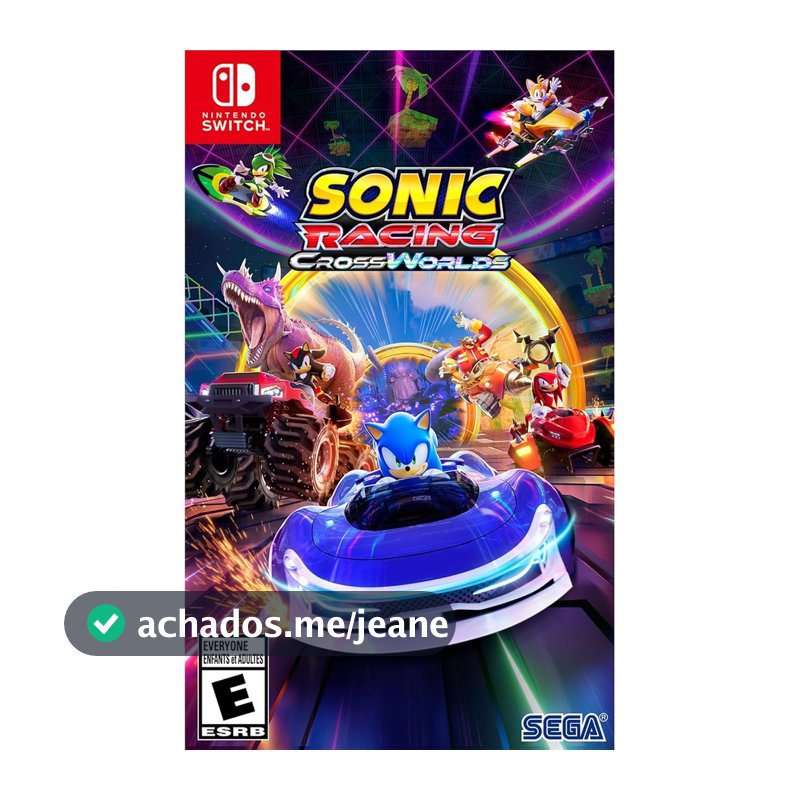 Sonic Racing CrossWorlds Launch Edition Switch Midia Fisica