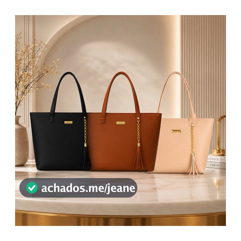 Bolsa Sacola Feminina de Ombro Grande Dia a Dia espaçosa Elegante para Trabalho Praia