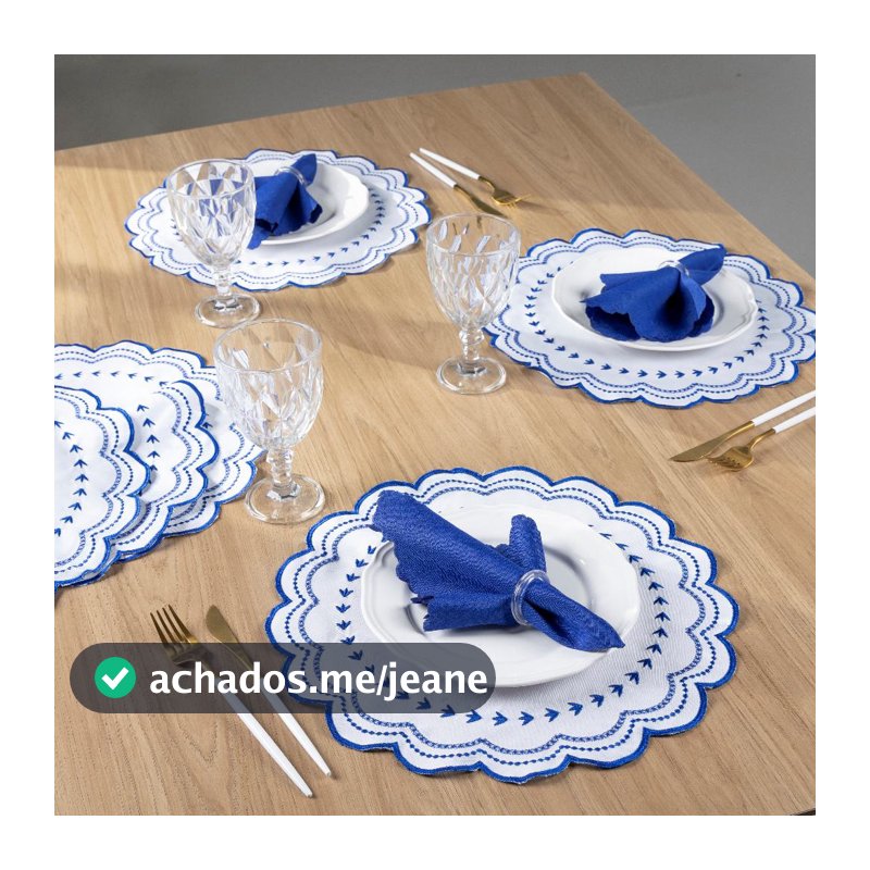 Jogo Americano Premium 4, 8, 12 e 24 Peças Souplats + Guardanapos Elegância e Sofisticação Para Sua Mesa