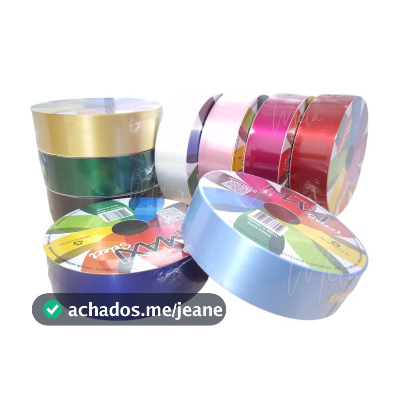 Fita Plástica Lisa Albano 32mm x 50m Select para laços e decorações