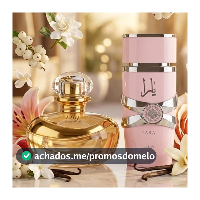 Perfumes Femininos Liillyy e Yara Eau de Parfum Alta Fixação Fragrância Doce Elegante
