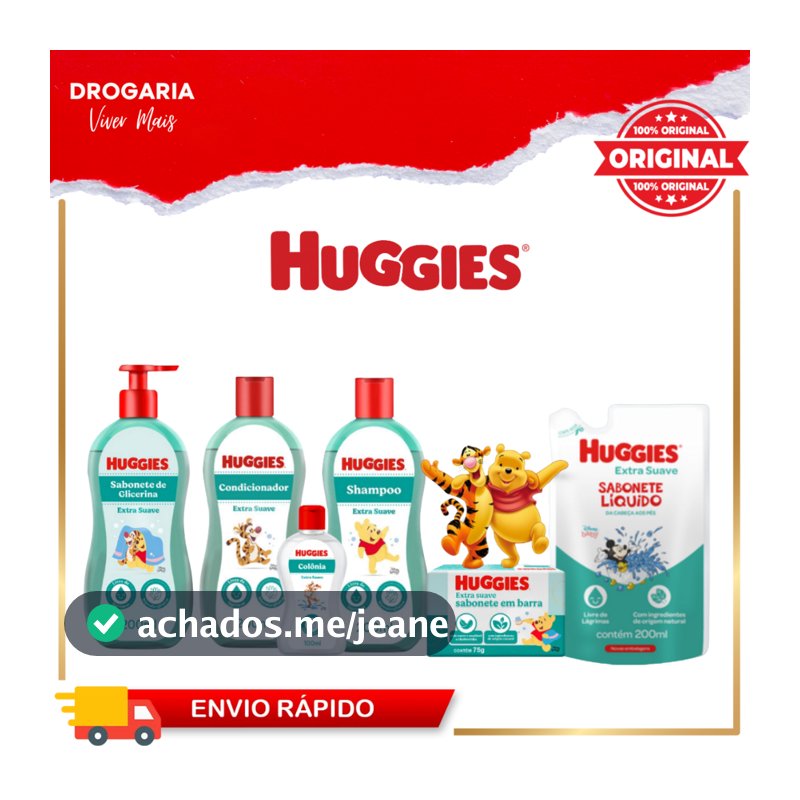 Kit Linha Huggies Extra Suave