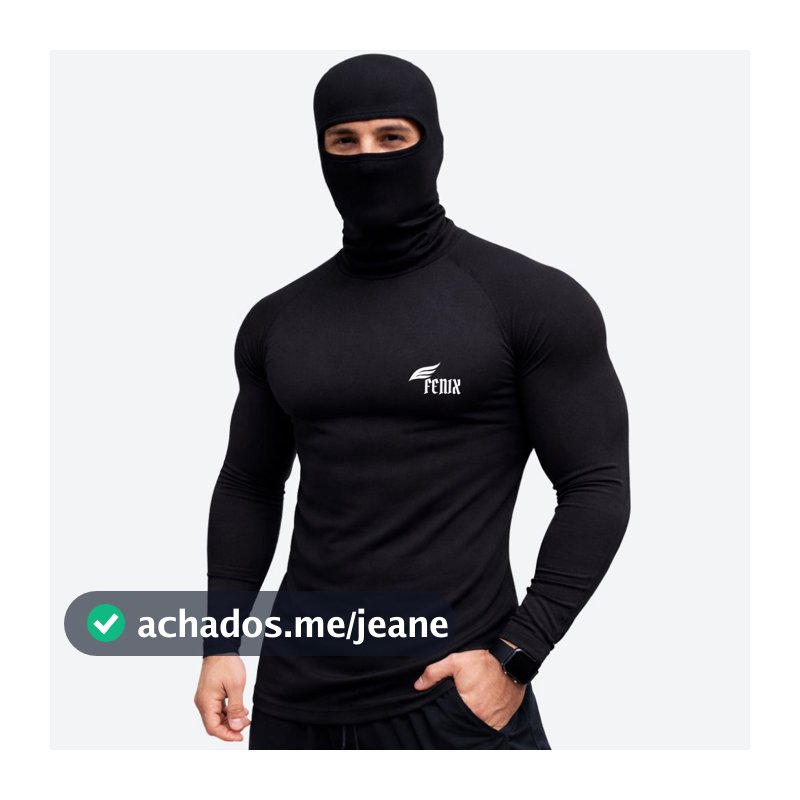 Kit Camisa Térmica com Balaclava Proteção UV 50+