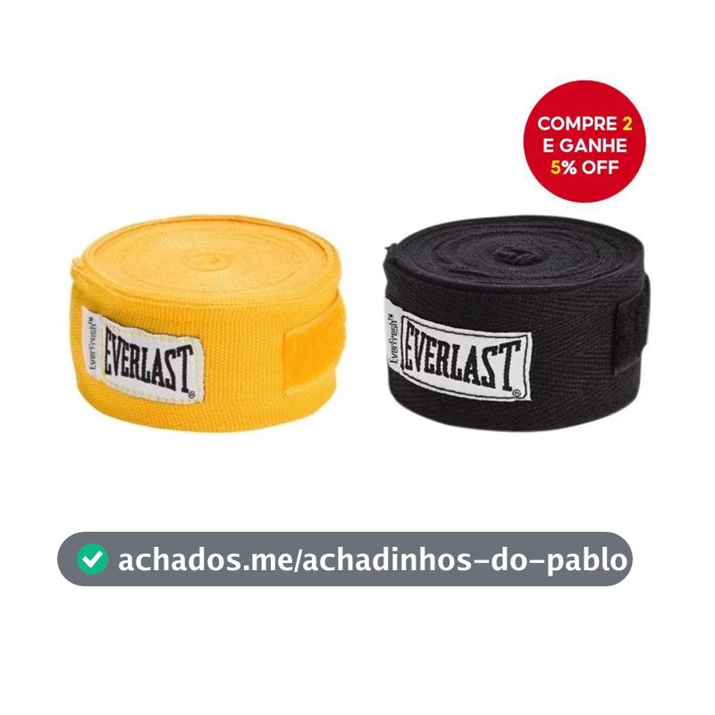 1 Par De Everlast 3M 5M Boxe Taekwondo Esportes Luvas De Proteção De Algodão Bandagens