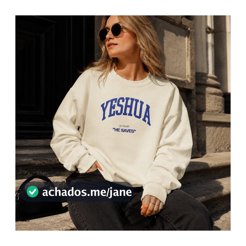 Moletom Feminino Blusas Frio Moletim Yeshua Jesus Cristão Religioso