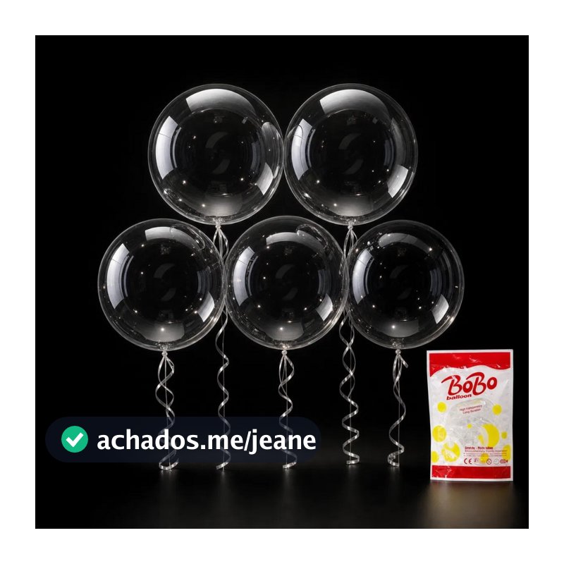 50 Unidades Balão Bubble 10/12/18/24 Polegadas Cristal Decoração Festa Aniversario