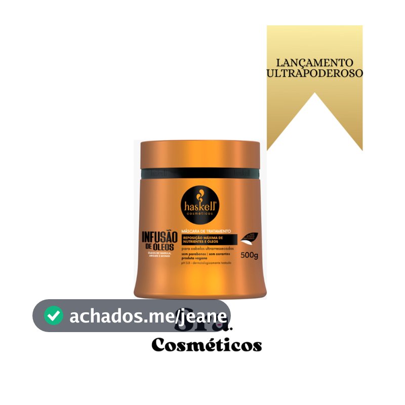 Mascara de Tratamento Infusão de Óleos 500g Haskell