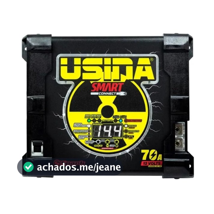 Fonte Carregador Usina 70a Smart Connect Bivolt Automático 12v