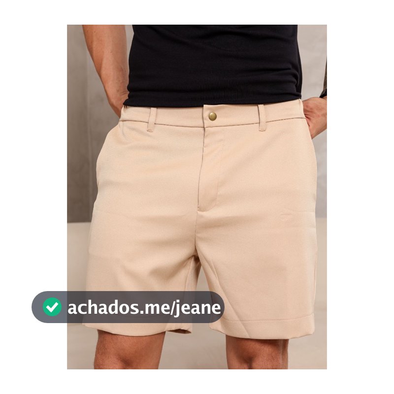 Shorts Bermuda Masculina Mauricinho Alfaiataria Sporte Fino