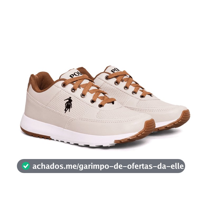 Tenis Masculino Adulto Da Polo Original Macio Confortavel  Casual Barato Na Promoção