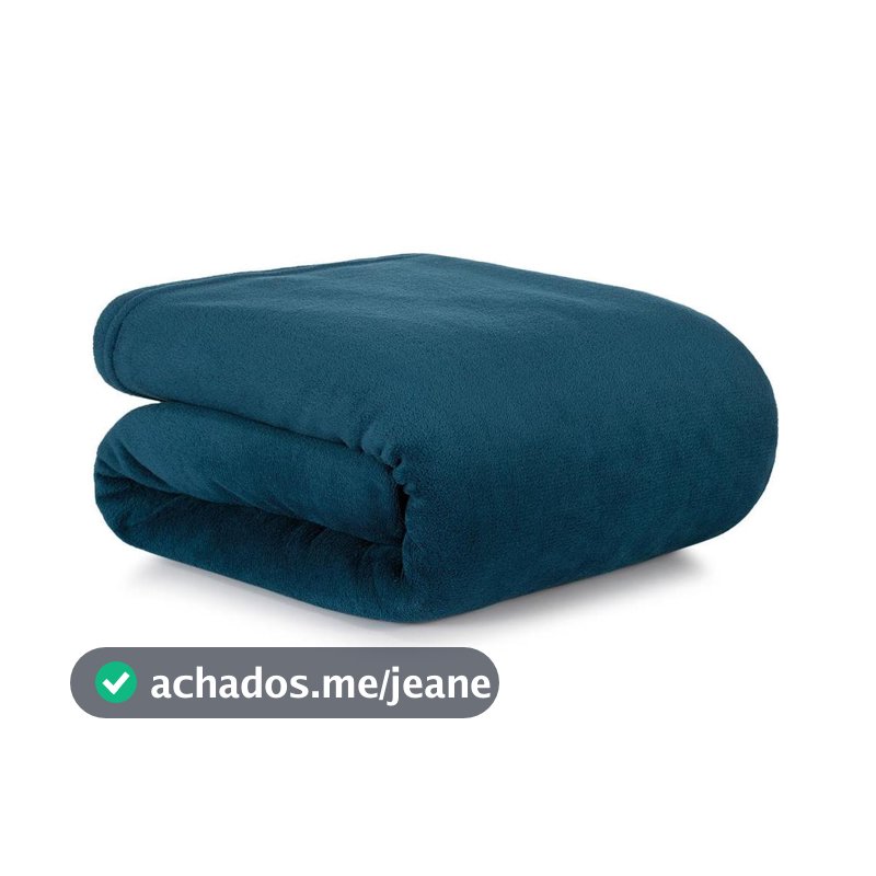 Manta Plush Casal Altenburg Studio Azul Ultramarine