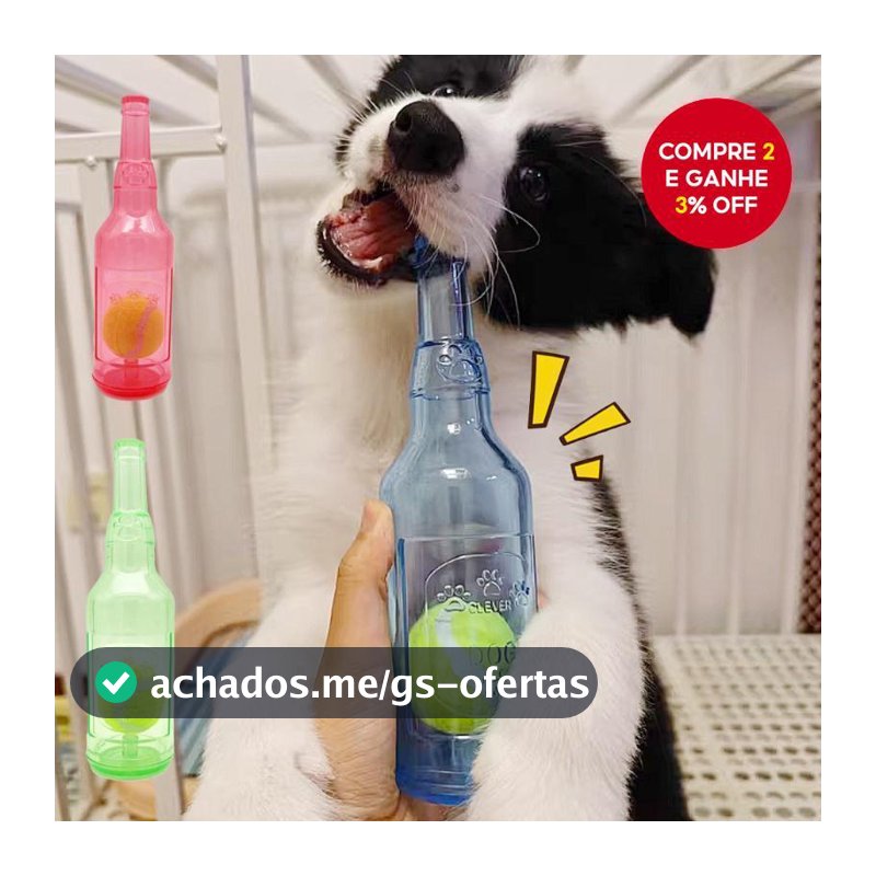 Garrafa Durável Da Cerveja Do Brinquedo Mastigação Cão Com Interativo Estridente Bola De Tênis Para Filhotes