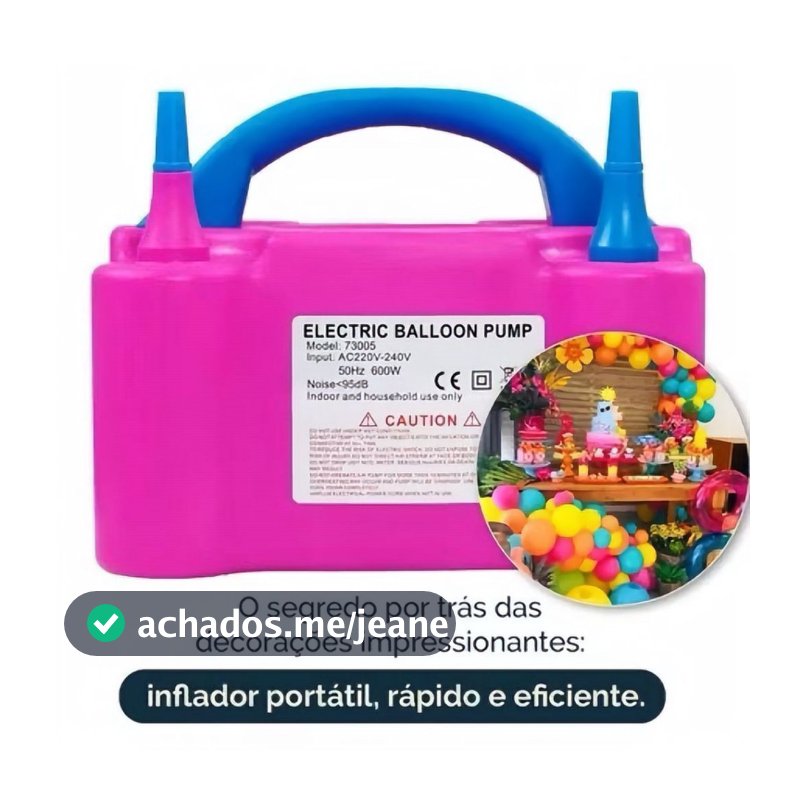 Inflador Elétrico de Balões Bexigas 110V OU 220V