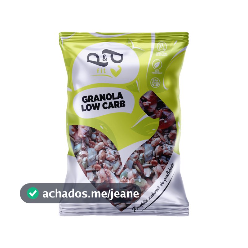 Granola Gourmet P&P Low Carb Zero Açúcar Sem Glúten 250g - P&P