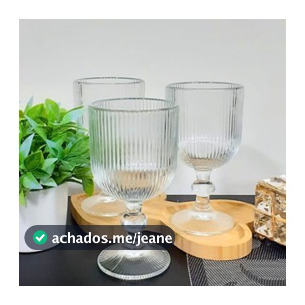 Jogo de 6 Taças de Vidro Grace 390ml