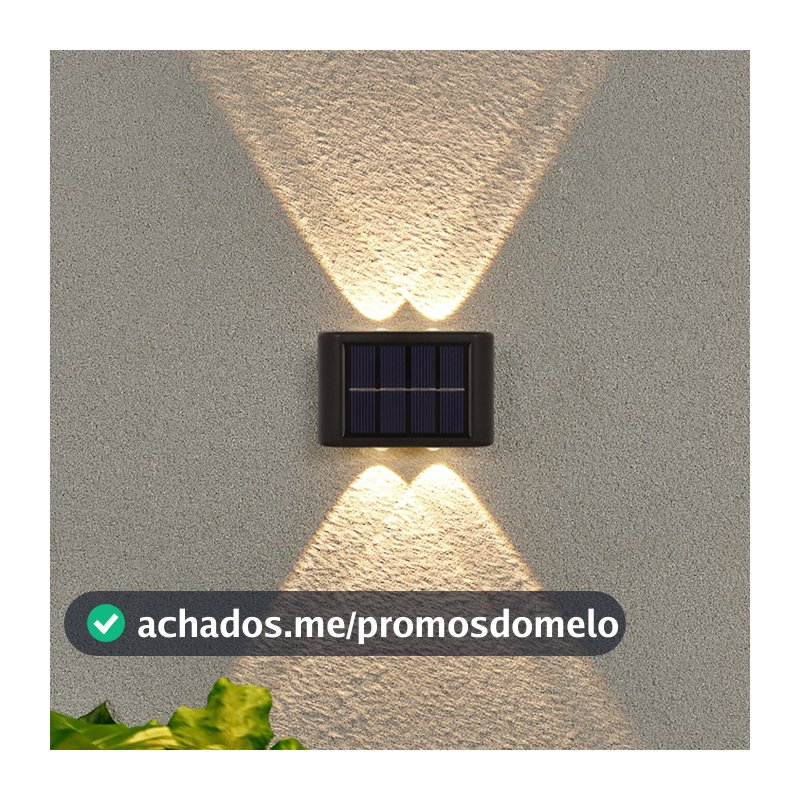 4 lED À Prova D'água Para Jardim Muro e Varanda Luminária Solar De Parede Promoção