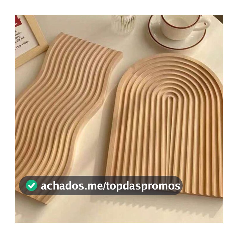 Conjunto 2tabuas Bandejas Bambu Mesa Posta Decor Orgânica