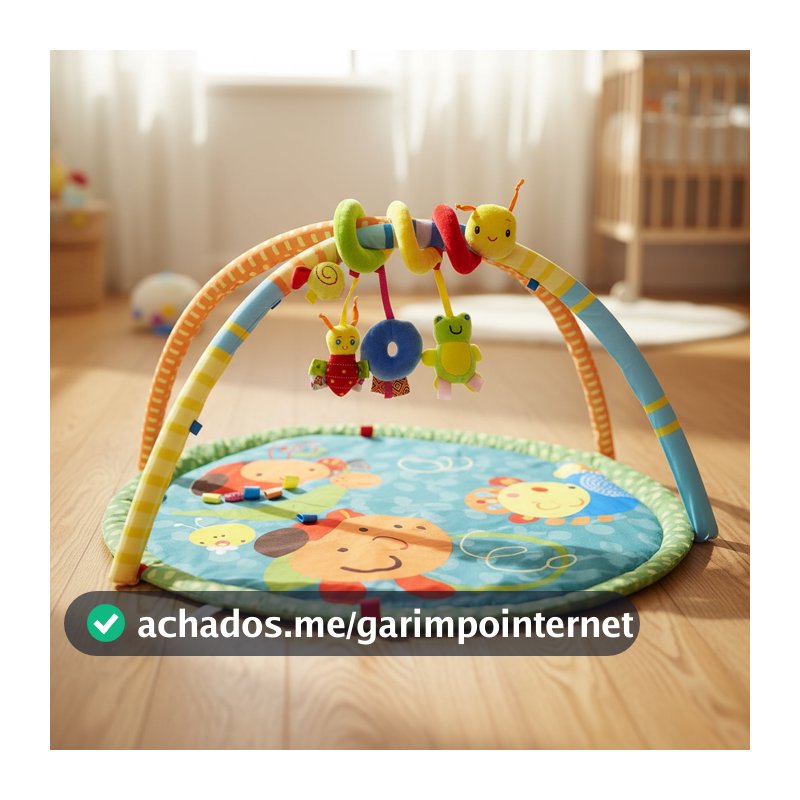 Carrinho de Bebê e Brinquedo para Berço - Centopeia Macia com Laços Texturizados, Desenvolvimento Sensorial para