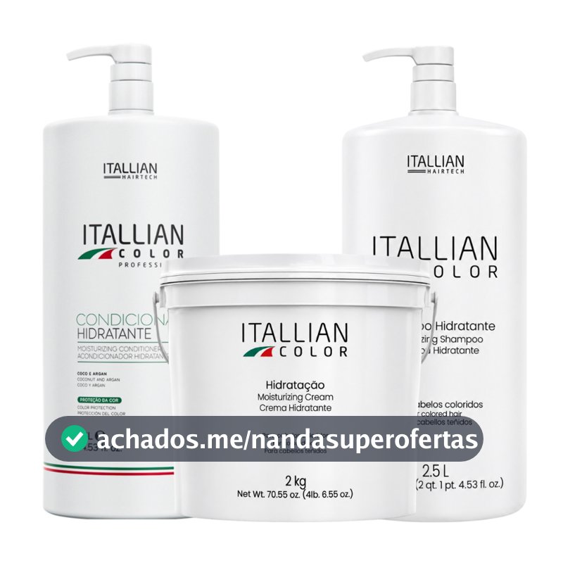 KIT SHAMPOO E CONDICIONADOR 2,5 LTS HIDRATAÇÃO 2KG