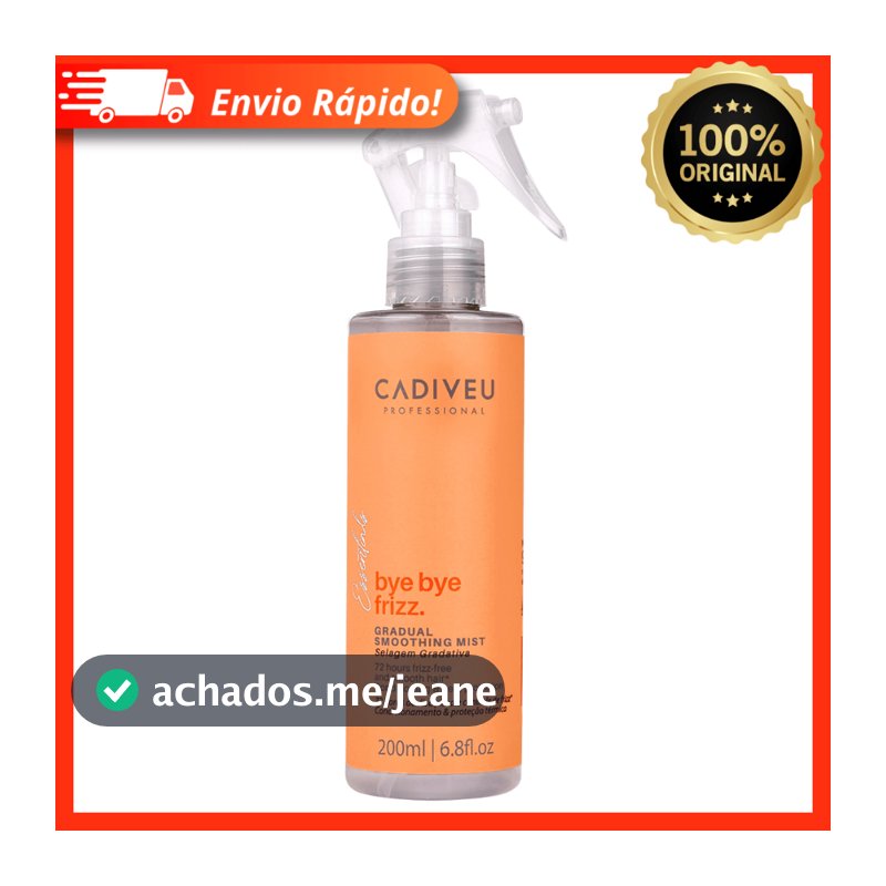 Leave-In Selagem Gradativa Cadiveu Professional Bye Bye Frizz 200ml - Proteção Térmica e Anti-Frizz