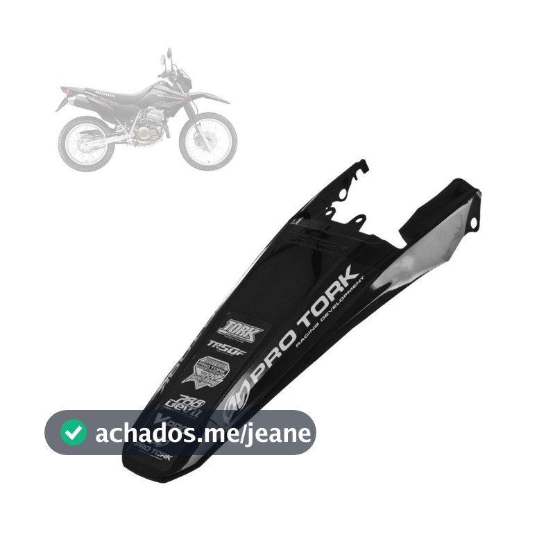 Paralama Traseiro Pro Tork XR 250 Tornado 2001 2002 2003 2004 2005 2006 2007  2008 Peças Para Moto