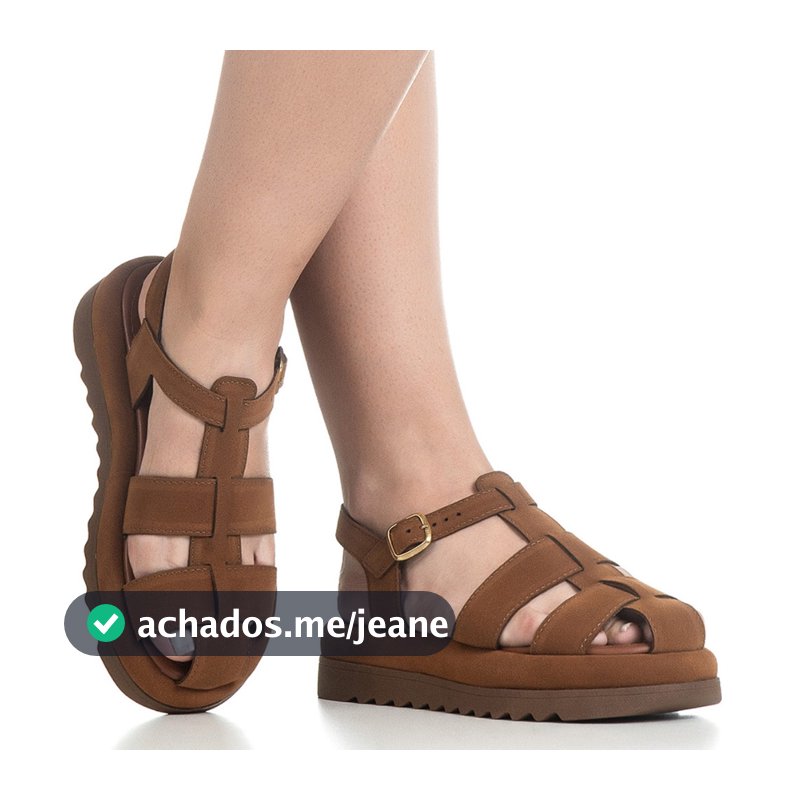 Sandália Feminina Papete Fisherman Tiras Entrelaçadas Solado Tratorado Fivela Ajustável Conforto Verão Zanna GiGiL
