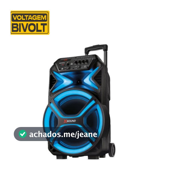 Caixa de Som Amplificada Mondial Cm-550-l 550w Rms Preto Bivolt