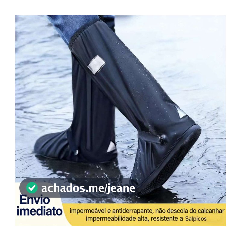 💧 Protetor de Pé Impermeável! Tamanhos Variados, Ideal para Chuva!