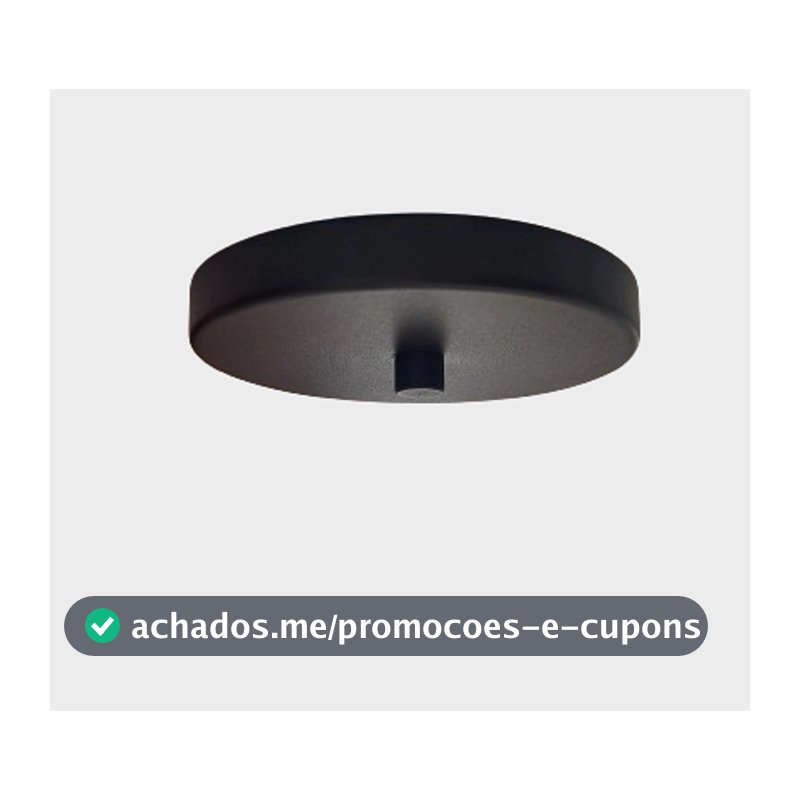 kit  3 Canoplas Base Tampa Cega Redonda 11cm C/ Travessa  Niple Botão Cego para acabamento de Teto tapar e fechar furos
