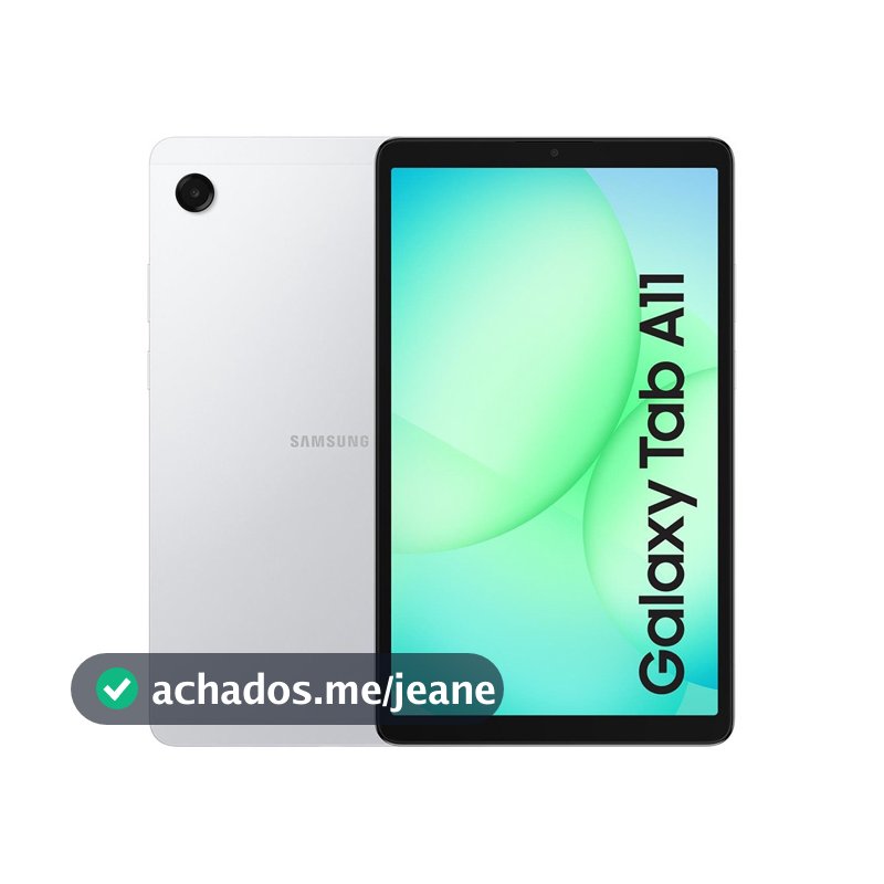 Tablet Galaxy A11 Wi-Fi Tela 8.7 Polegadas 90Hz 64GB Câmera 8MP Prata Samsung