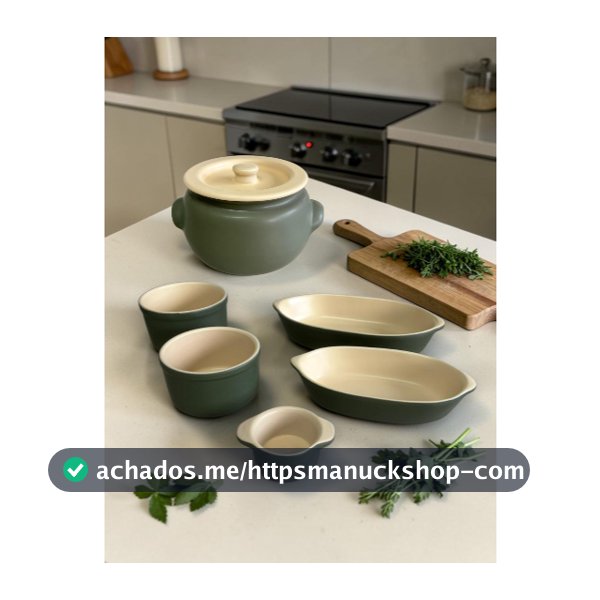 Kit Feijoada e Caldo Verde com Marfim Cerâmica Matte 5-6 Peças