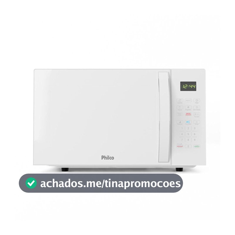 Micro-ondas Philco 28L Branco Pintura Limpa Fácil PMO30B