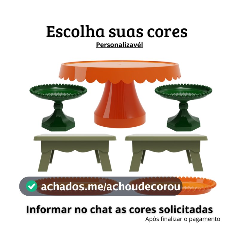 Kit 7 Peças Cores Mescladas Boleira Aniversário Escolha as Cores