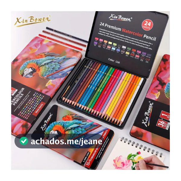 Kit 12/24/36 Cores Conjunto Profissional de Lápis Coloridos Lápis de Cor Núcleo Macio para Desenho