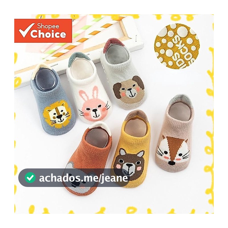 Meias De Chão Antiderrapantes De Algodão Para Bebês E Crianças , Roupas Macias Respiráveis Primavera Outono