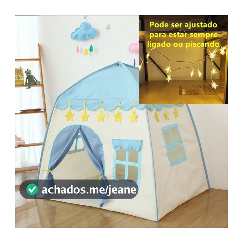 Barraca Infantil Menino azul foguete 1.3M cabana Menina princesa grande menor preco promocao