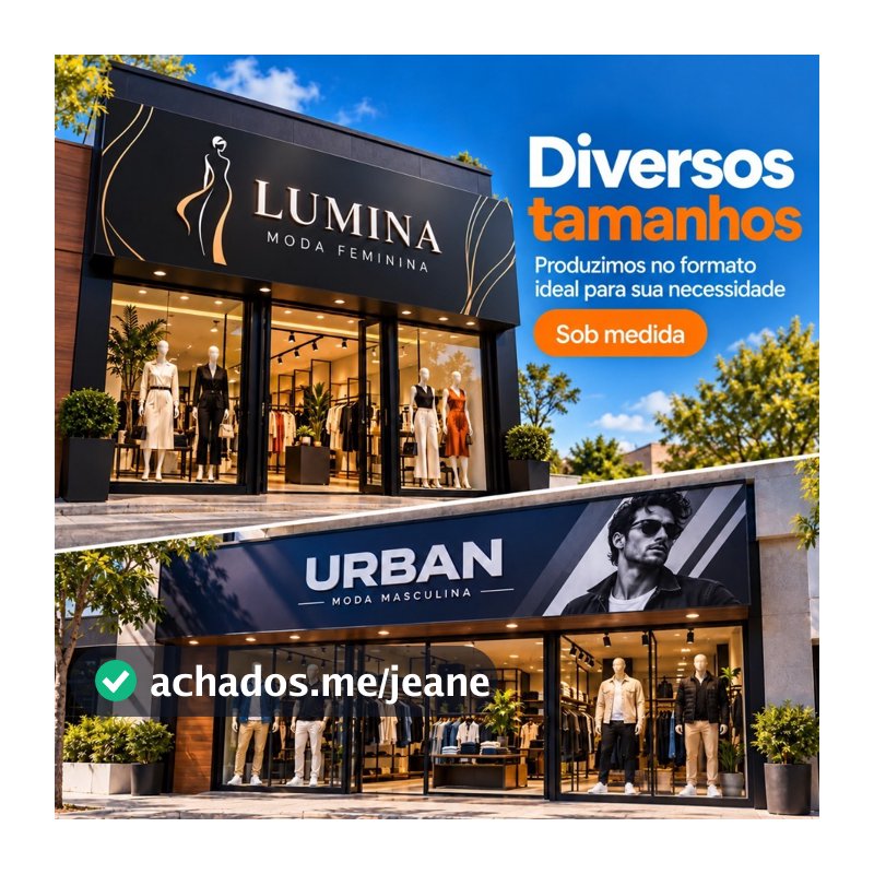Banner Para Fachadas Comerciais Diversos Tamanhos Personalizados