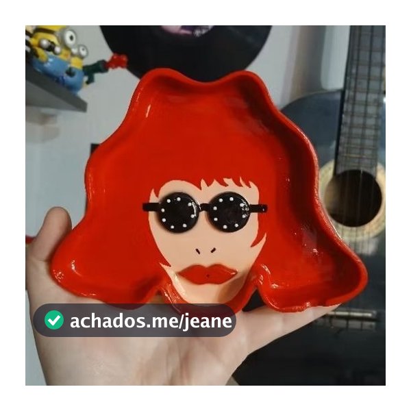 Porta Cinzas ou Trecos & Incensário Rita Lee - 100% Artesanal Feito à mão - Decoração Criativa