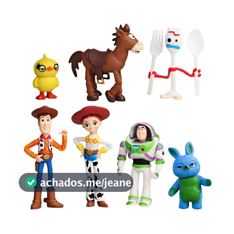 Kit 7 Brinquedos Toy Story 5 Figure Buzz Lightyear Woody Bonecos