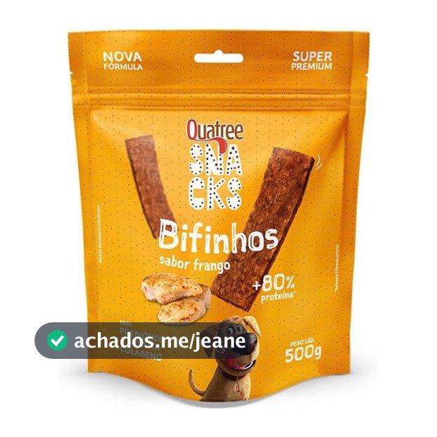 Snack Quatree para Cães Sabor Frango 500g
