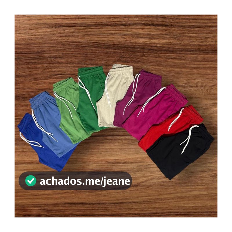 Short de linho Masculino (PREMIUM) lisa