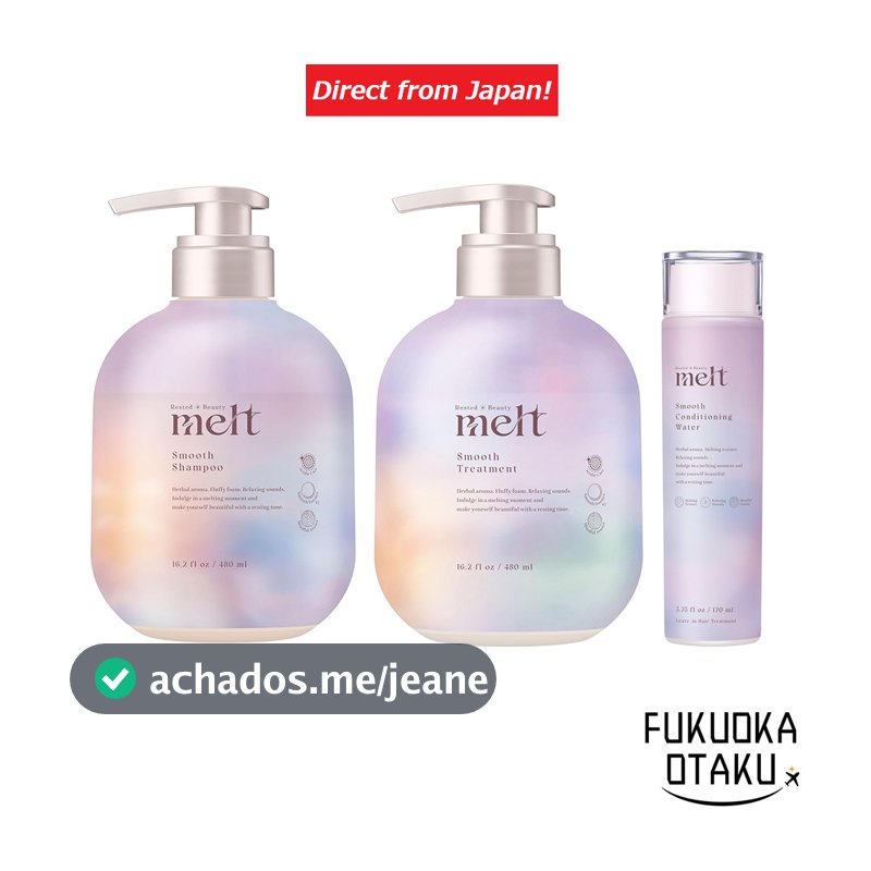 melt Shampoo/Tratamento Smooth – Peônia & Figo – Reparação Intensa para os Cabelos【Direto do Japão】