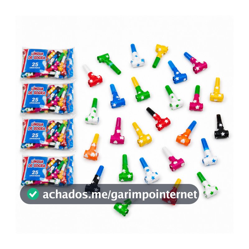 Lingua de Sogra Para Festa de Aniversario, Lembrançinha, Prenda, Brinde Brinquedo Infantil Kit